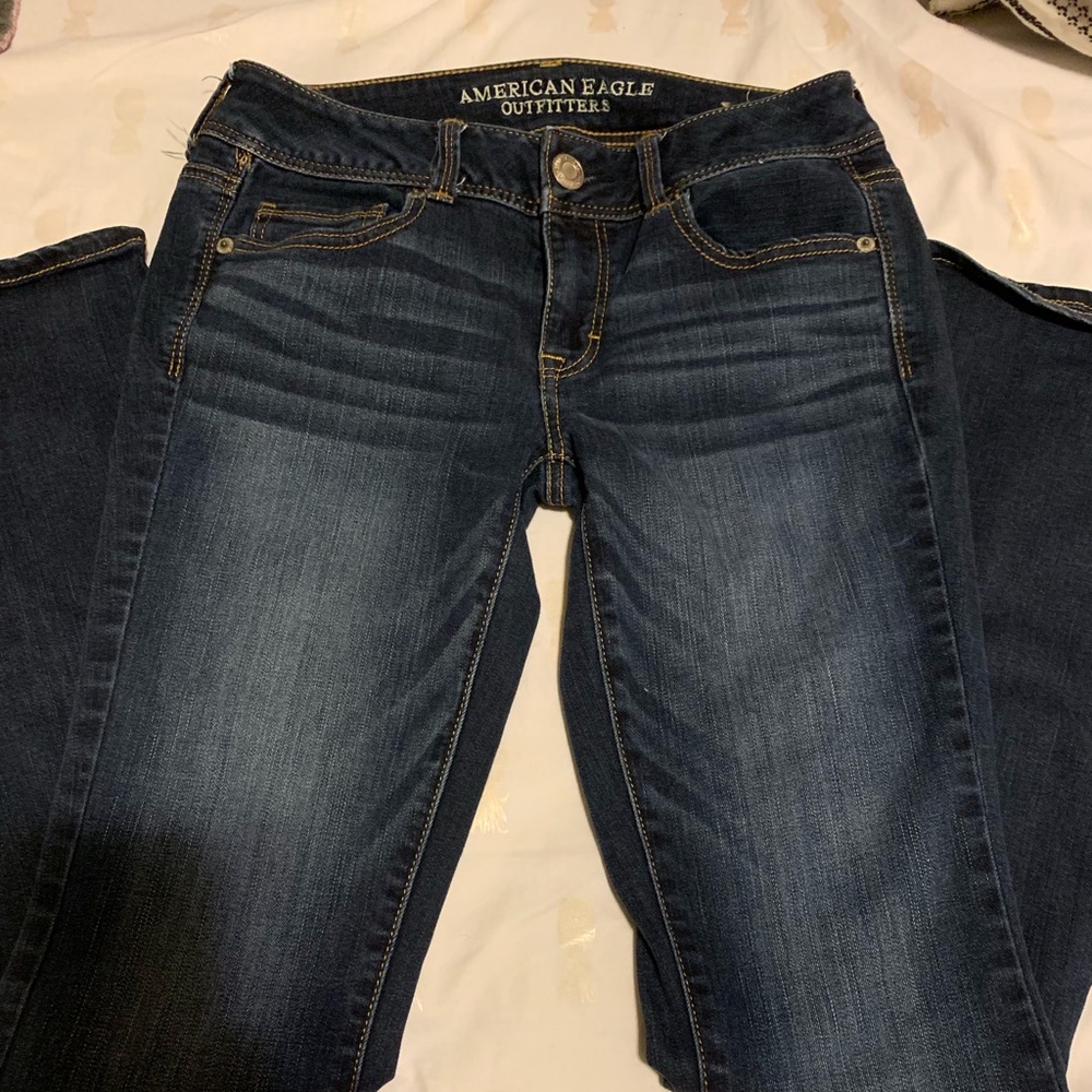 American eagle boot cut dark wash